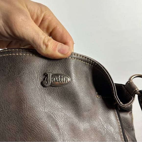 Brown Fringe Leather Shoulder Bag - Picture 3 of 6